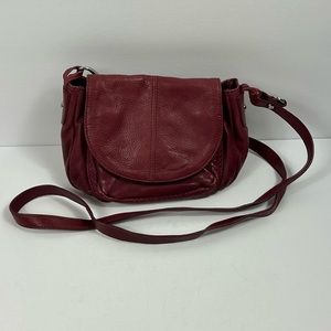 HOBO International Purple Leather Crossbody Bag